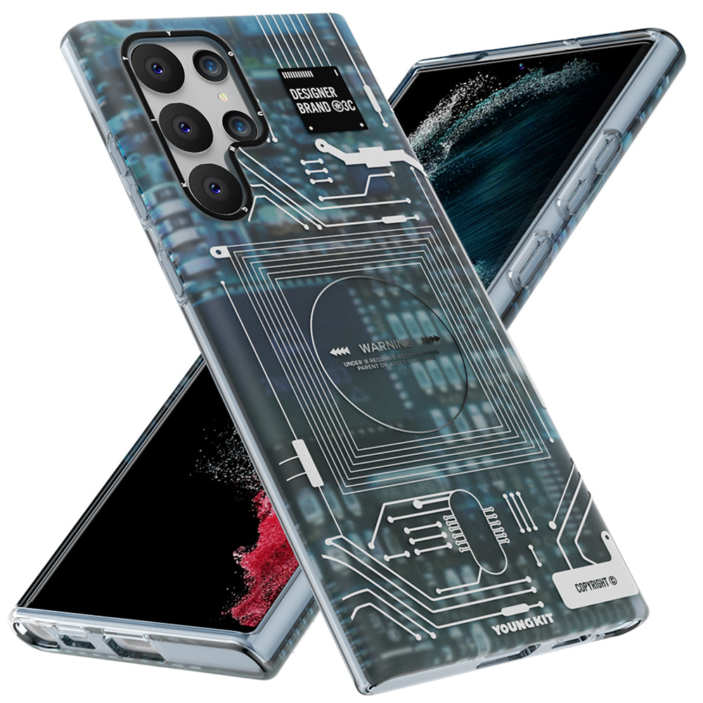 YoungKit Technology Serisi Galaxy S22 Ultra Telefon Kılıfı - 2 YoungKit Technology Serisi Galaxy S22 Ultra Telefon Kılıfı - 2